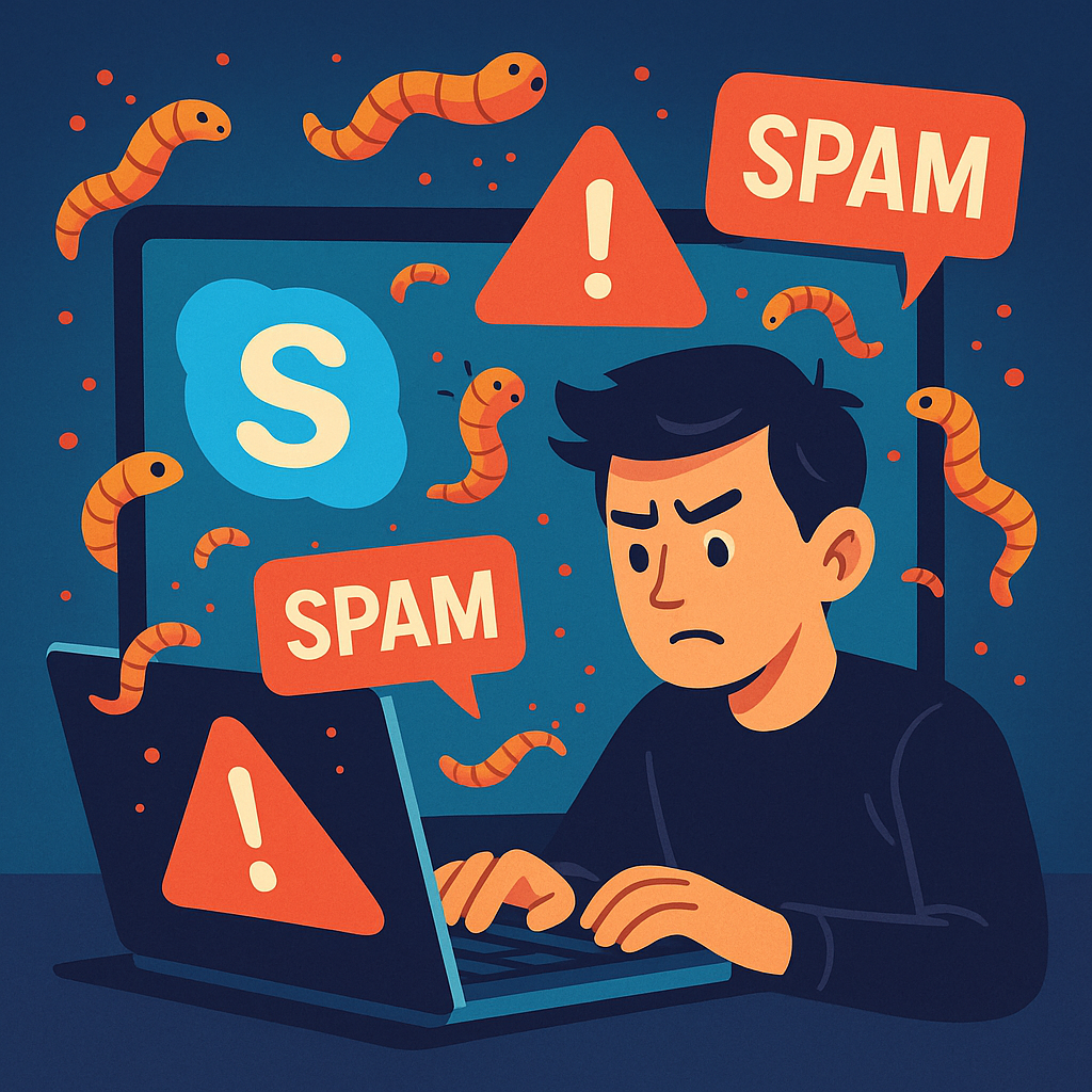 Du spam agressif qui se propage par Skype ?